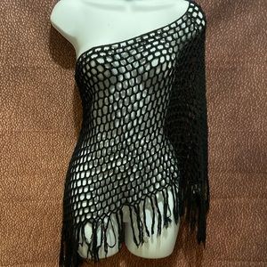 Juicy couture fish net poncho